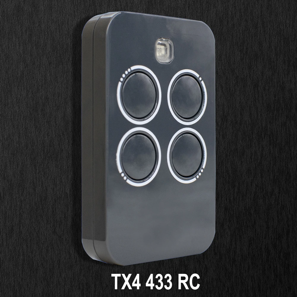 XT4 433 RC 787456 Garagen-/Tor-Fernbedienung, kompatibel mit XT4 433RC 787452 787453 787454 433 MHz Befehlssender