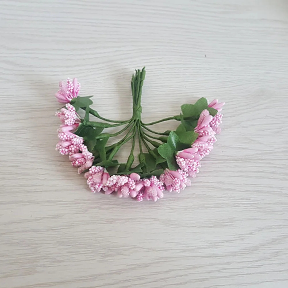 12 Stück Lebensechte Künstliche Pip-Beeren Rosa Mini-Simulationsbeeren für Hochzeit Party Büro Dekoration Tischdekoration