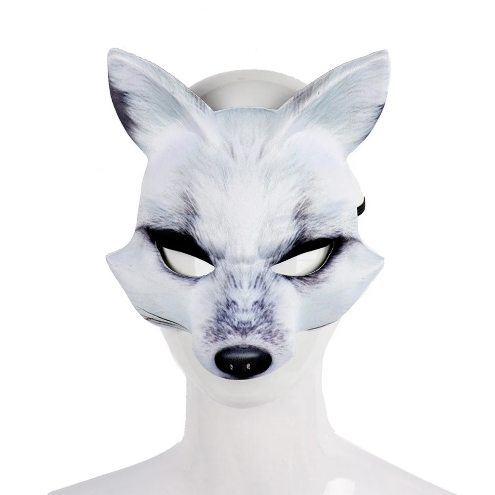 

Fox Half Mask Face Halloween Masquerade Ball Masks Lovers Cat for Women Costumes