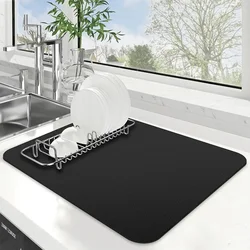 Quick Drying Anti Slip Super Absorbent Pad Printing Suitable for Kitchen Tableware Coffee Drainage Pad