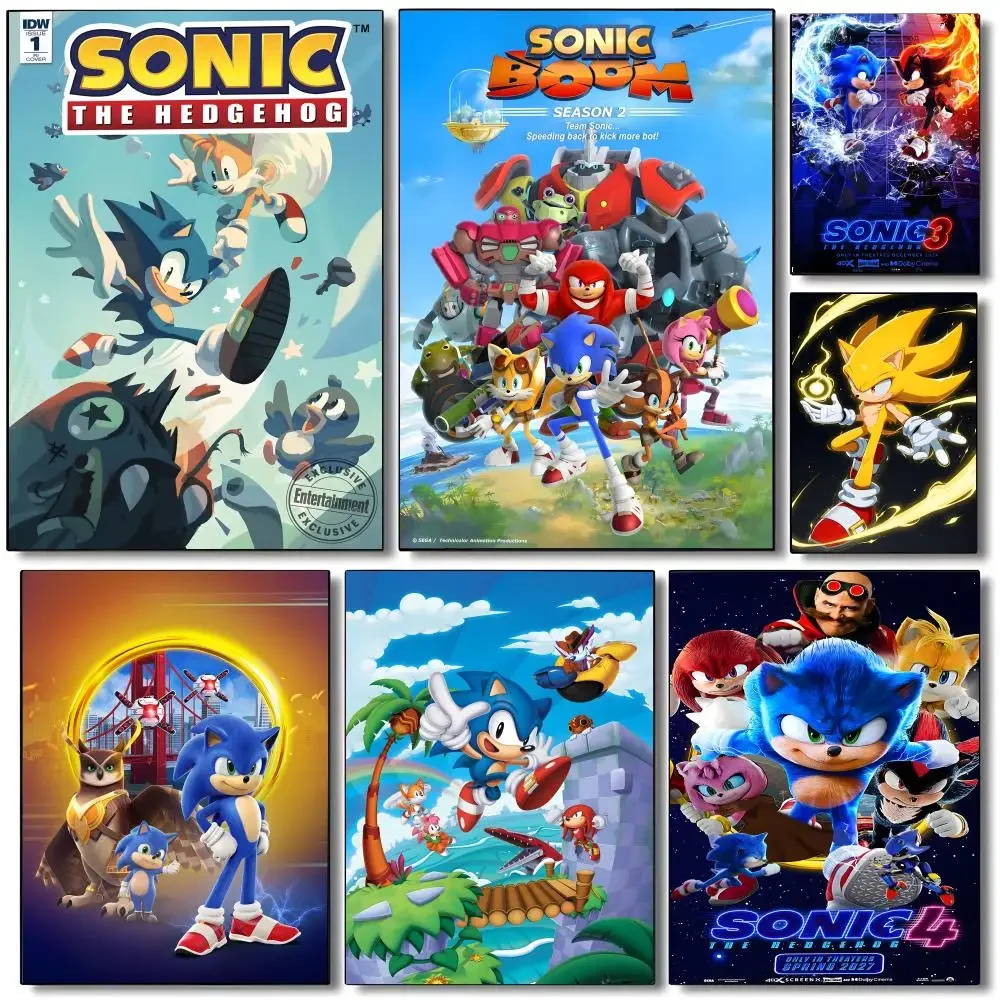 Game Sonic the Hedgehog Poster High-quality vintage prints & posters for home, bar, cafe, aesthetic wall art.