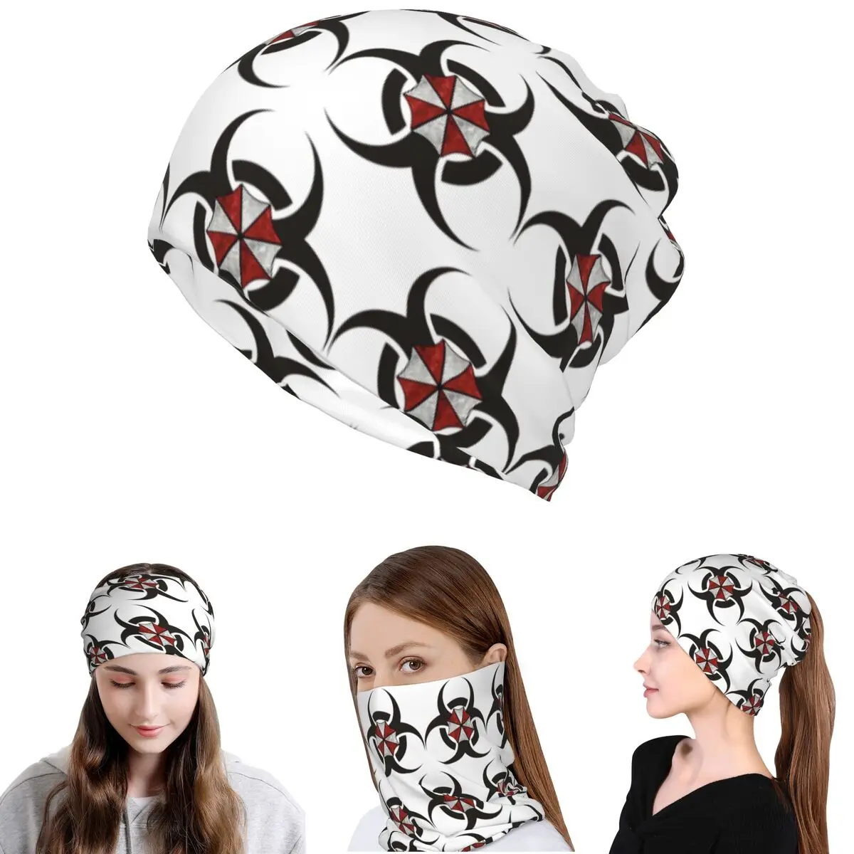 Umbrellas Biohazard Countermeasure Bandana Halstuch Maske Schal Multifunktions-Fahrradschal Mützen Hut Unisex Atmungsaktiv