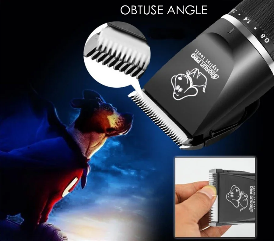 BaoRun P6 P7 المهنية قابلة للشحن الحيوانات الأليفة القط الكلب الشعر المتقلب الكهربائية المقص ماكينة حلاقة مجموعة آلة حلاقة أدوات للعناية الشخصية Vgr