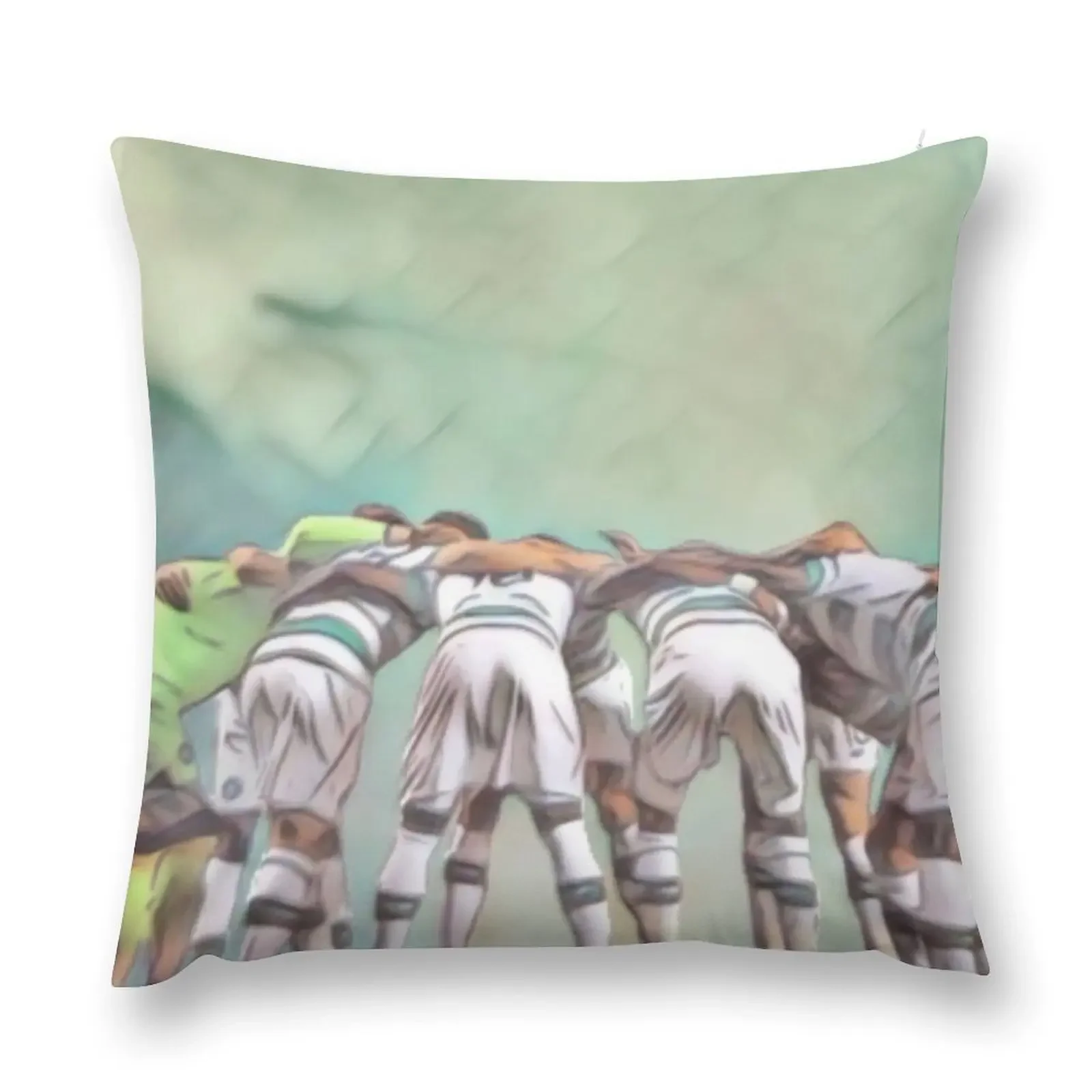 Glasgow Celtic Huddle Art Throw Pillow Decorative Cover For Living Room Decorative pillow case pillow