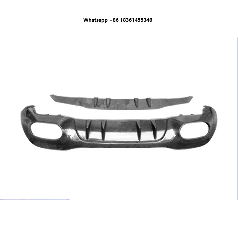 

A-Class W177 Style Carbon Fiber Rear Lip Spoiler Front Bumper Surround Exhaust Accessory Modification Accessory