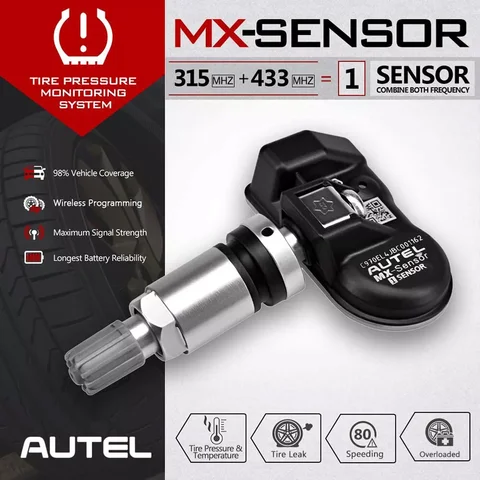 Autel MX Sensor TPMS 433/315 МГц - Инструмент для мониторинга давления в шинах — детальный вид товара