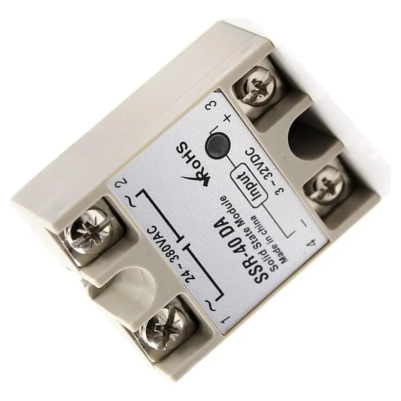 JHD AC Control Relay DC Control AC 3-32V Inpu 24-380V 40DA Output Control AC High Quality Relay Base