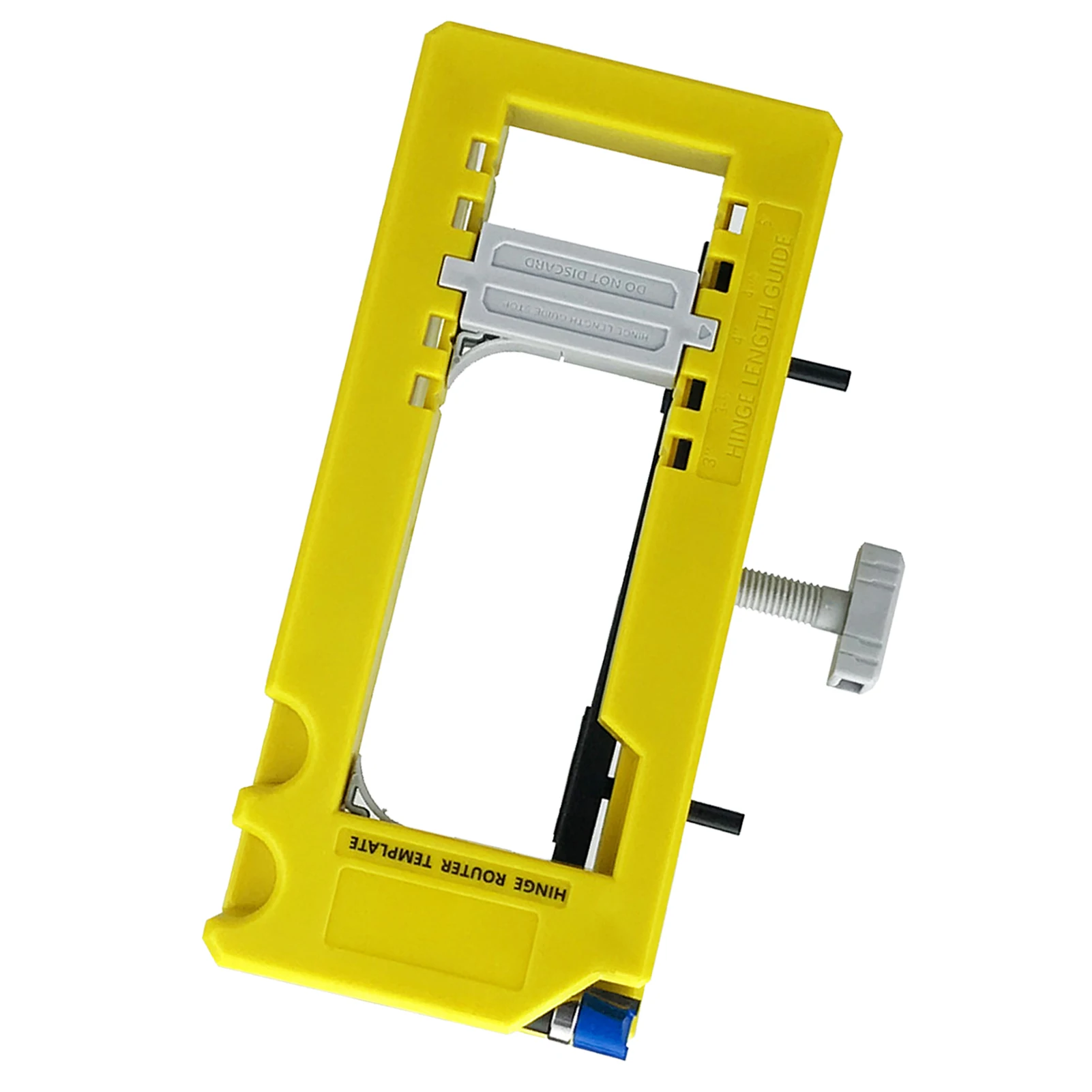 Door Hinge Jig Plastic 3‑5in Length 1/4‑5/8in Radius Hinge Router Template for Woodworking Door Hinge Router Template