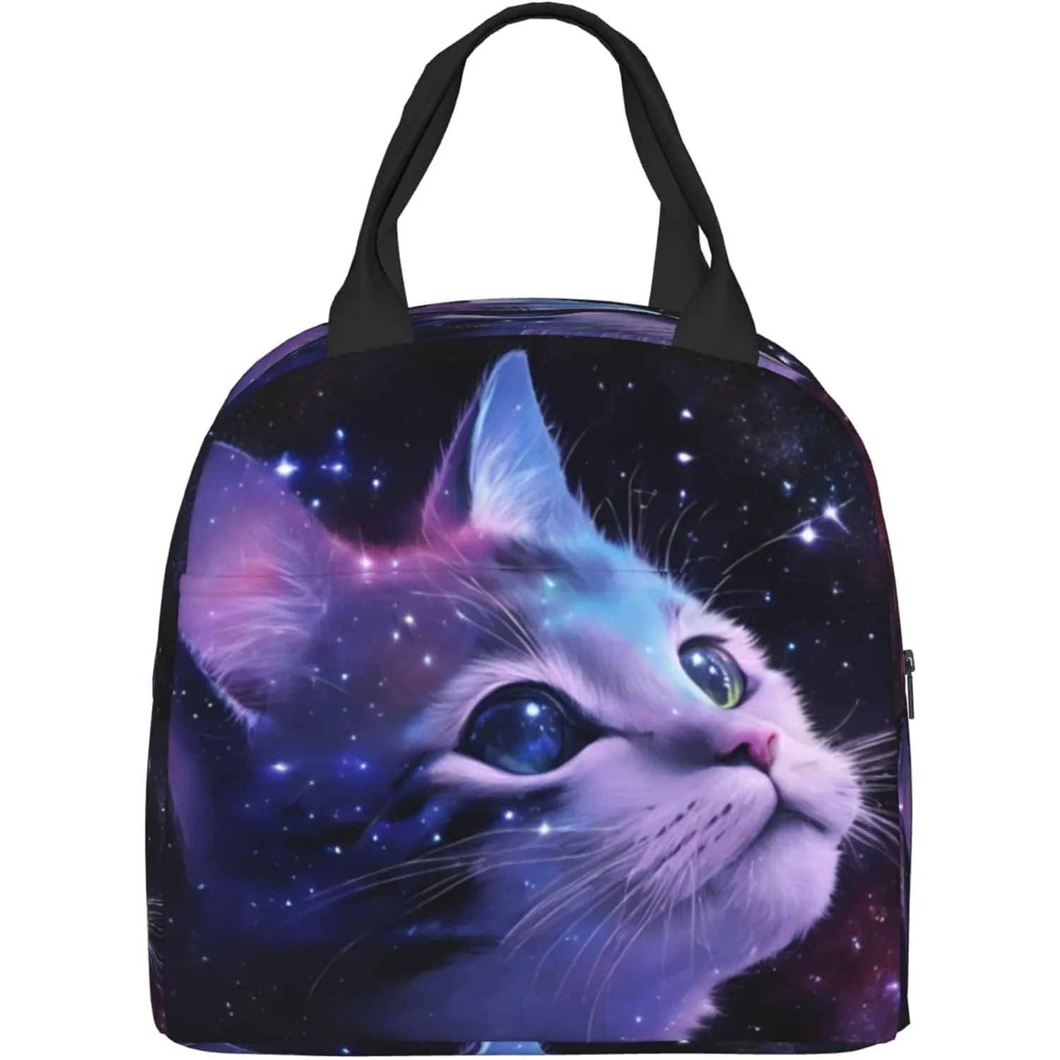 Cat Lunch Box Insulated Meal Bag Lunch Bag Reusable Snack Bag Food Container For Boys Girls Men Women School Work Travel Picnic
