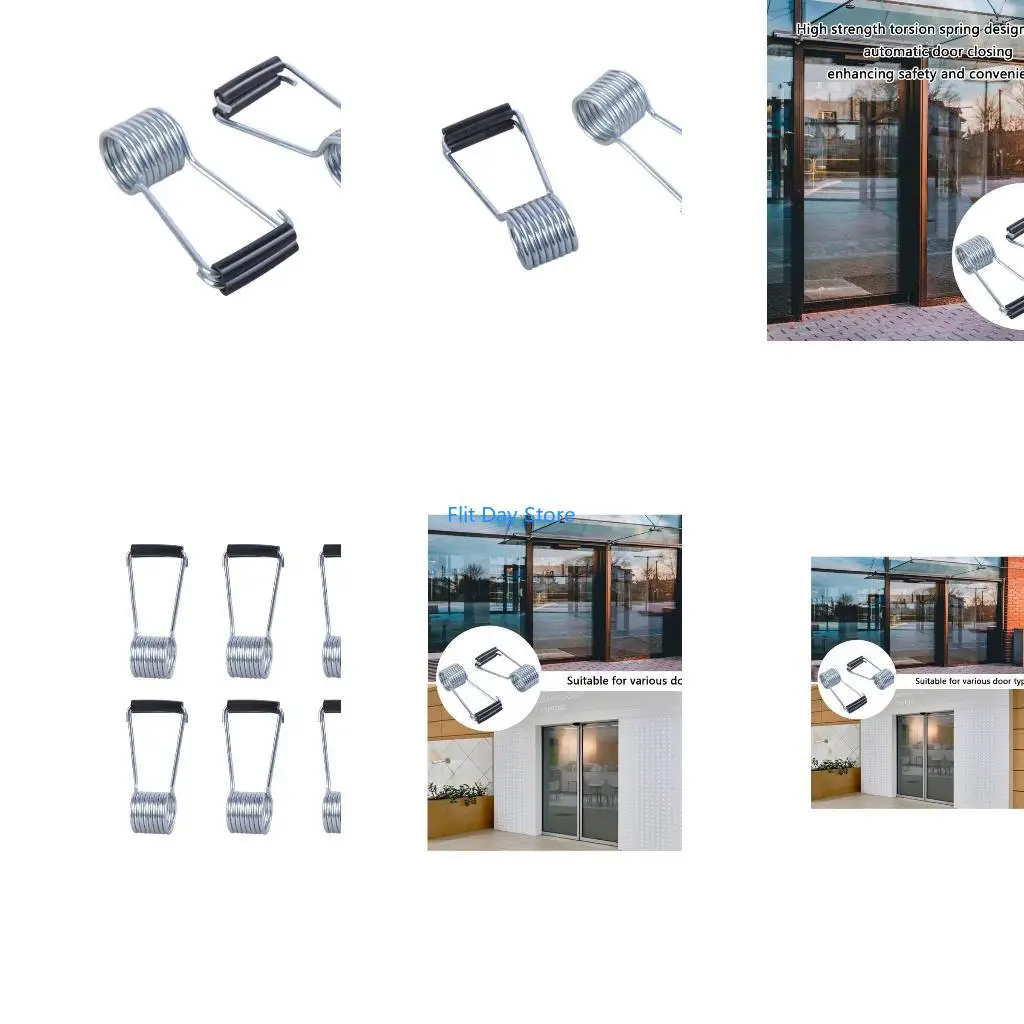 F92C 6Pcs Butterfly Spring Door Close Spring Hinge Spring Butt Hinge Pin Enduring