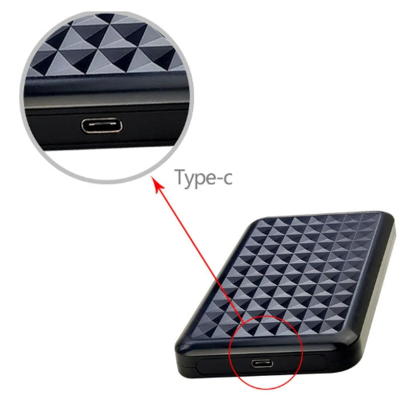 Top-USB3.0 HDD Enclosure 2.5Inch Serial Port SATA SSD Hard Drive Case Support 6TB Transparent Mobile External HD Case