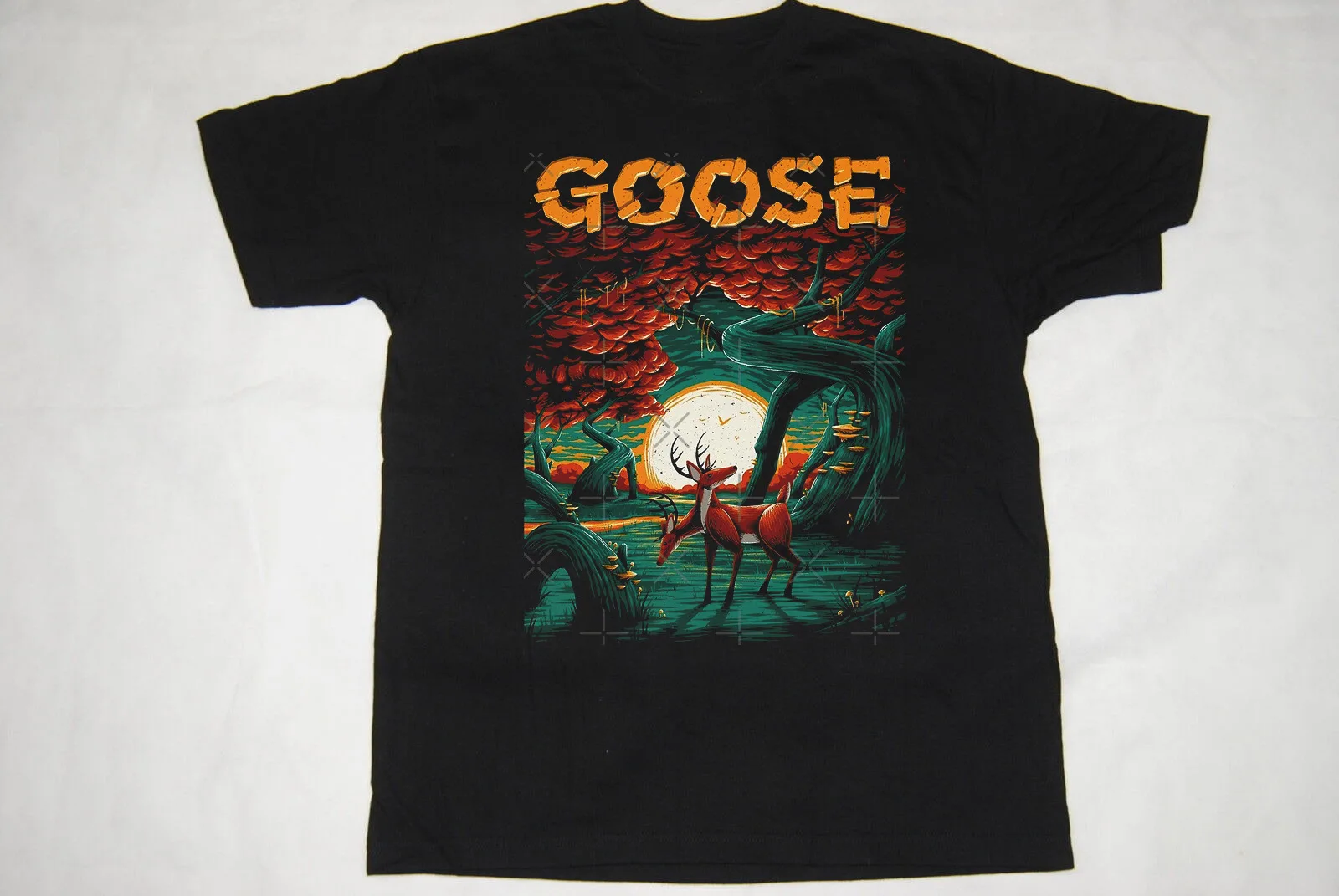 Goose Band Gift For Friends Black T-Shirt Cotton All Size ZH261