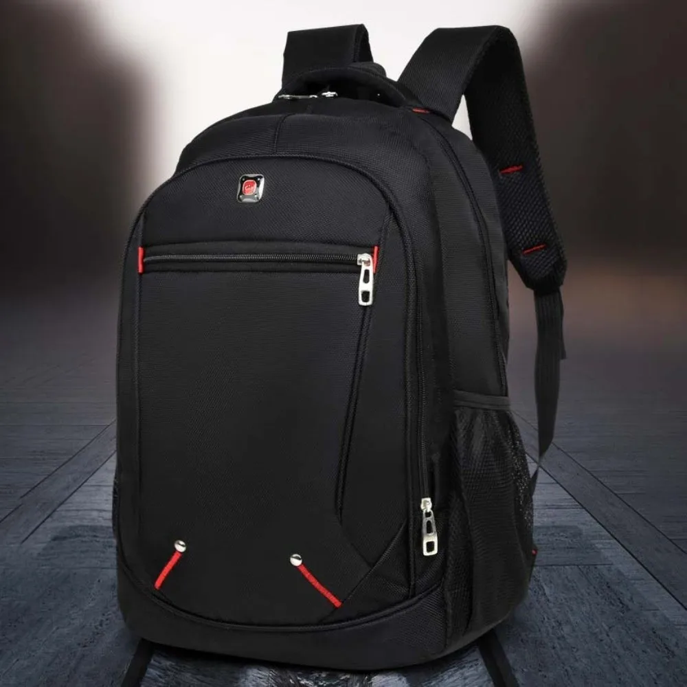 مقاوم للماء الرجال حقائب ظهر كبيرة مقاومة للاهتراء سعة كبيرة طالب حقيبة مدرسية متعددة جيب أكسفورد القماش حقيبة لابتوب الرجال الفتيان