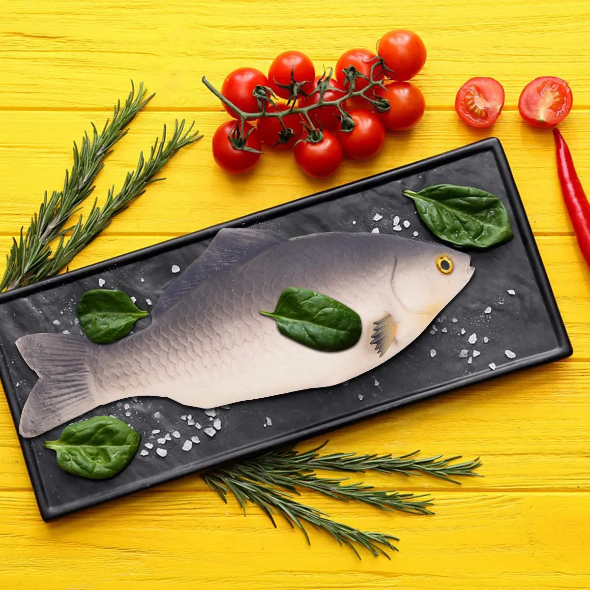 

2Pcs Artificial Fish Realistic Simulation Educational Playset for Kids Imagination Development Collection Display
