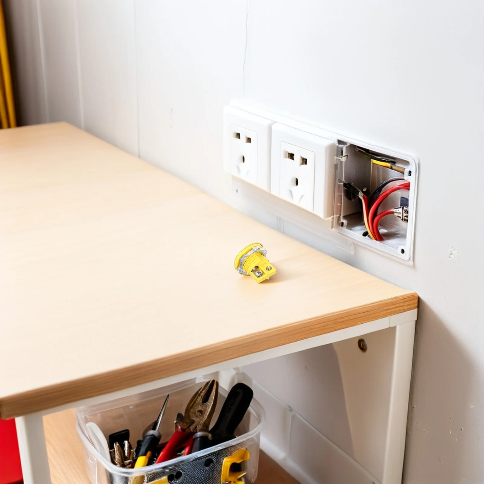 

Thermocouple Connector K Type Panel Mount Female Adapter Replacement Socket High Temp 220C Yellow Thermocouple Wire Plug