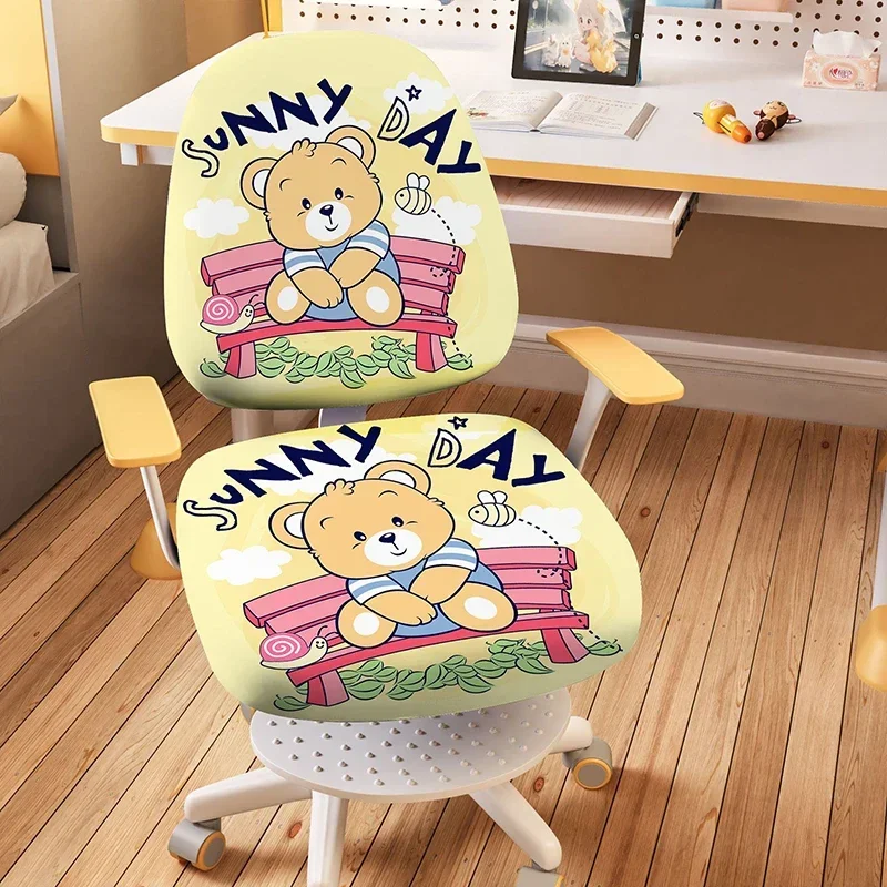 2Pcs/set Elastic Gaming Armchair Computer Chair Cover Office Chair Slipcover Cartoon print Split Seat Covers for Living Room new