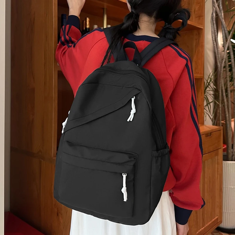 Tas Ransel Santai Dan Minimalis Untuk Siswa SMP Dan SMA, Tas Ransel Kapasitas Besar, Tas Wanita Jepang