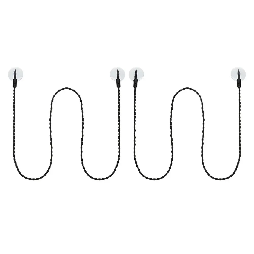 

2pcs Portable Pvc Portable Clothes Line Drying Strap For Travel Camping Outdoor Indoor Use Hanging String Laundry Line