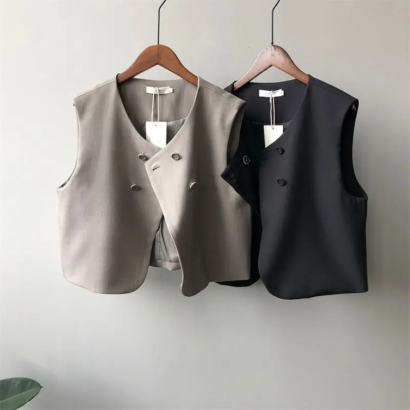 Large size spring suit women's new pleated half skirt, suit vest bottom shirt  suits for women 2024  blazer femenino