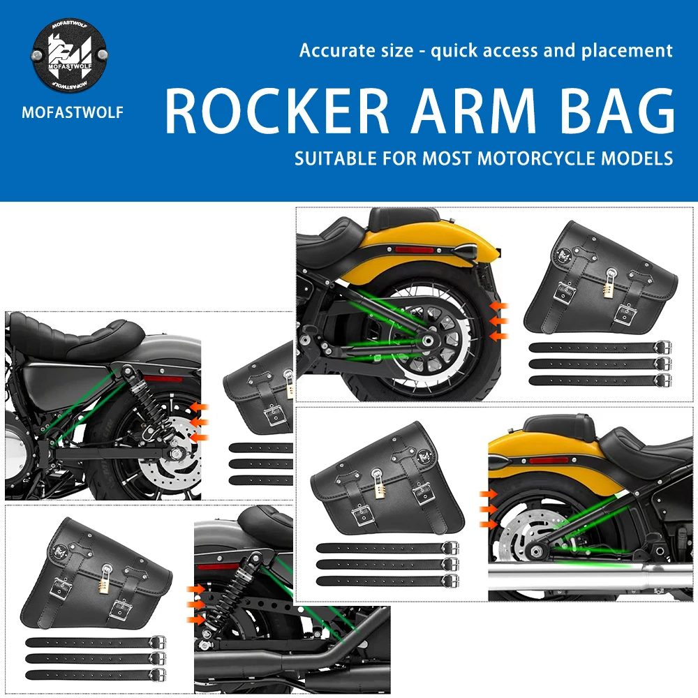 Motorcycle side bag electric bike hanging bag modified universal cruise motorcycle triangle bag, saddle bag
