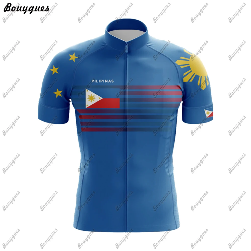 Philippines Men Cycling Jersey MTB Maillot Bike Shirt Downhill Jersey High Quality Pro Team Tricota Mountain Bicycle Clothing