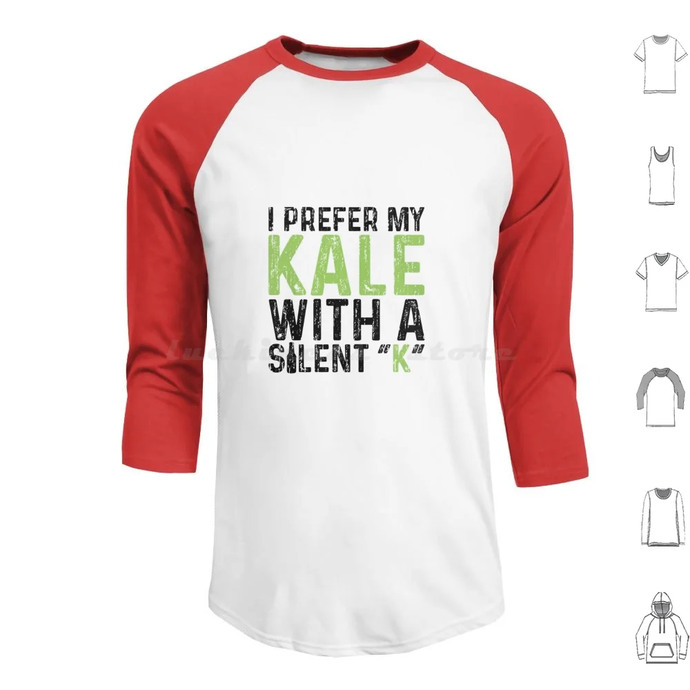 Preferir meu cale com um silencioso K-Ipa camiseta de manga comprida com capuz manga comprida Preferir meu cale com um silencioso K Ipa Long