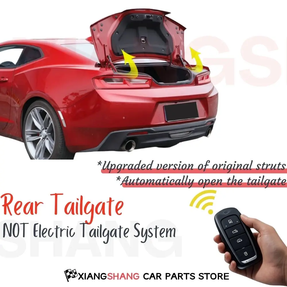 Lift Supports for Chevrolet Camaro 3.6L 6th Gen Coupe 2017 tailgate replaced with automatic pop-up Trunk Boot Gas Struts Springs