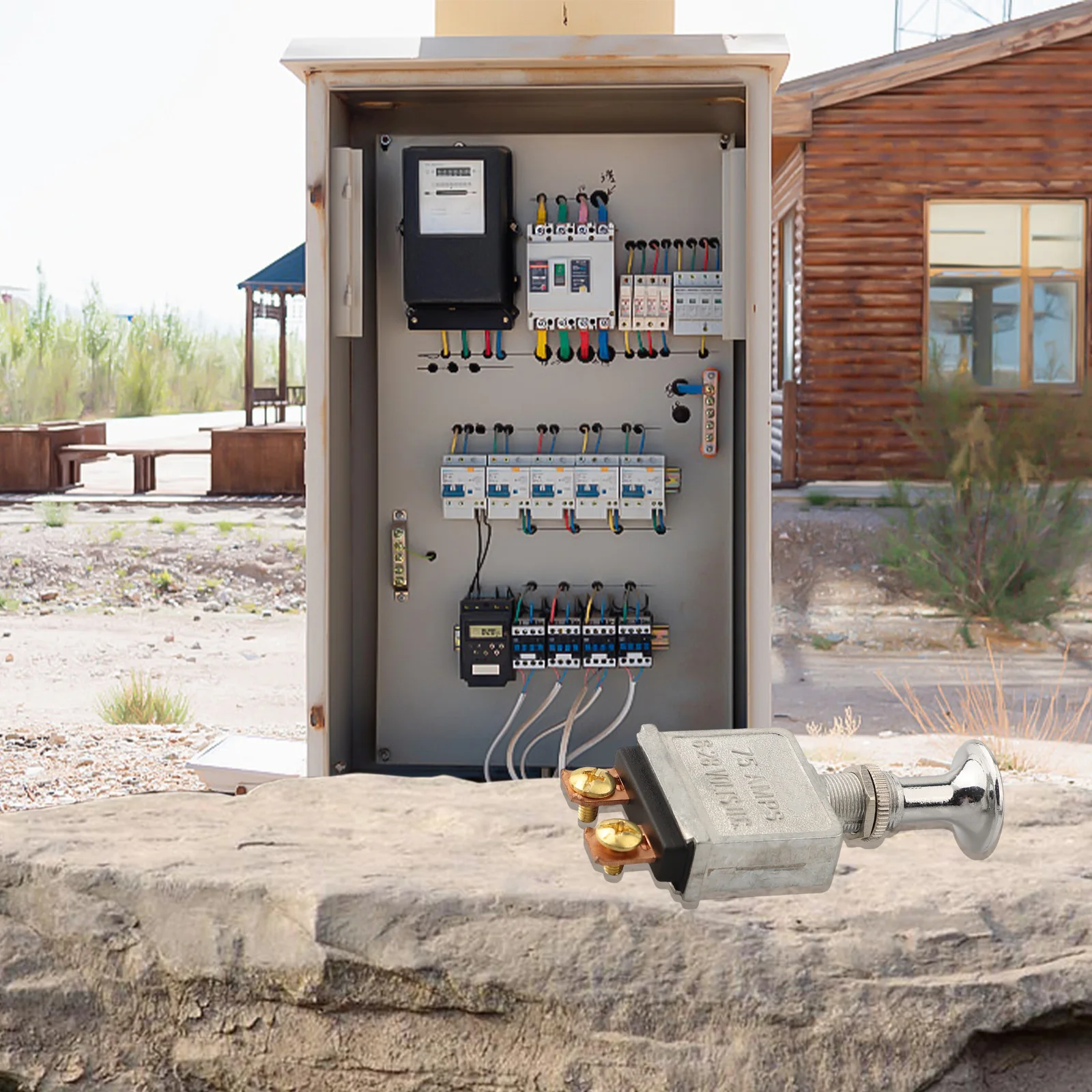 2 Position On-Off Switch 12 Volt SPST Switch Secure Connections Comfortable Grip Diameter 15 32 Inch For Electrical Control