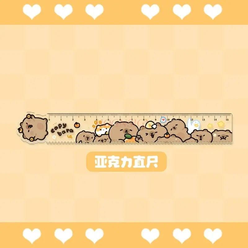 1pcs Dolphin ruler for elementary school students, high aesthetic acrylic ruler, wave ruler, multifunctional and cute stationery