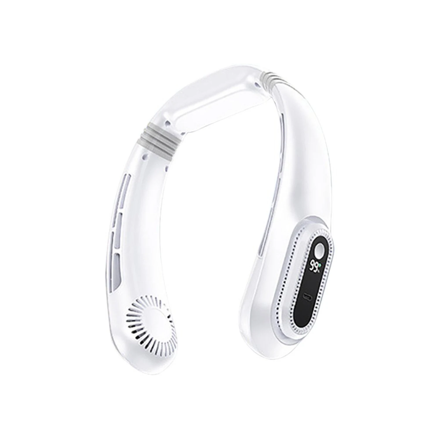 Portable Neck Fan, 7000mAh Battery Operated Wearable Personal Fan, USB Rechargeable, 3 Wind Speeds, Ultra Quiet, Bladeless