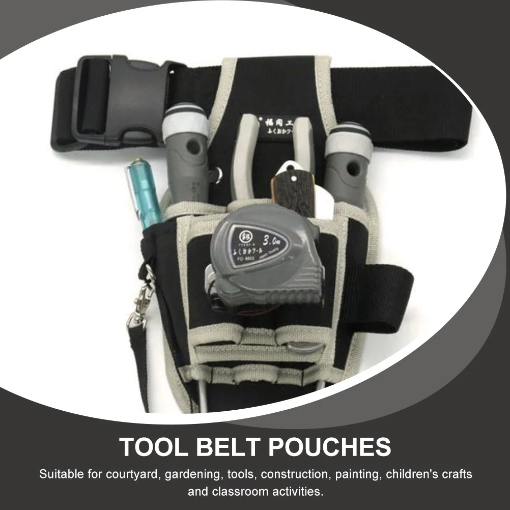 

Repair Tool Waist Bag Heavy Duty Tool Organizer Pouch Multi-Pocket Adjustable Belt Bag for Tools Home Factory Garden Workshop