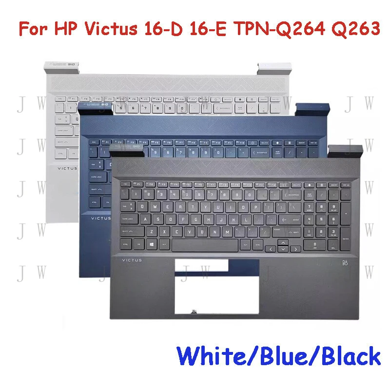 DDJ   Palmrest w/Keyboard for HP Victus 16-E 16-D TPN-Q263 TPN-Q264 WH/BL/BK