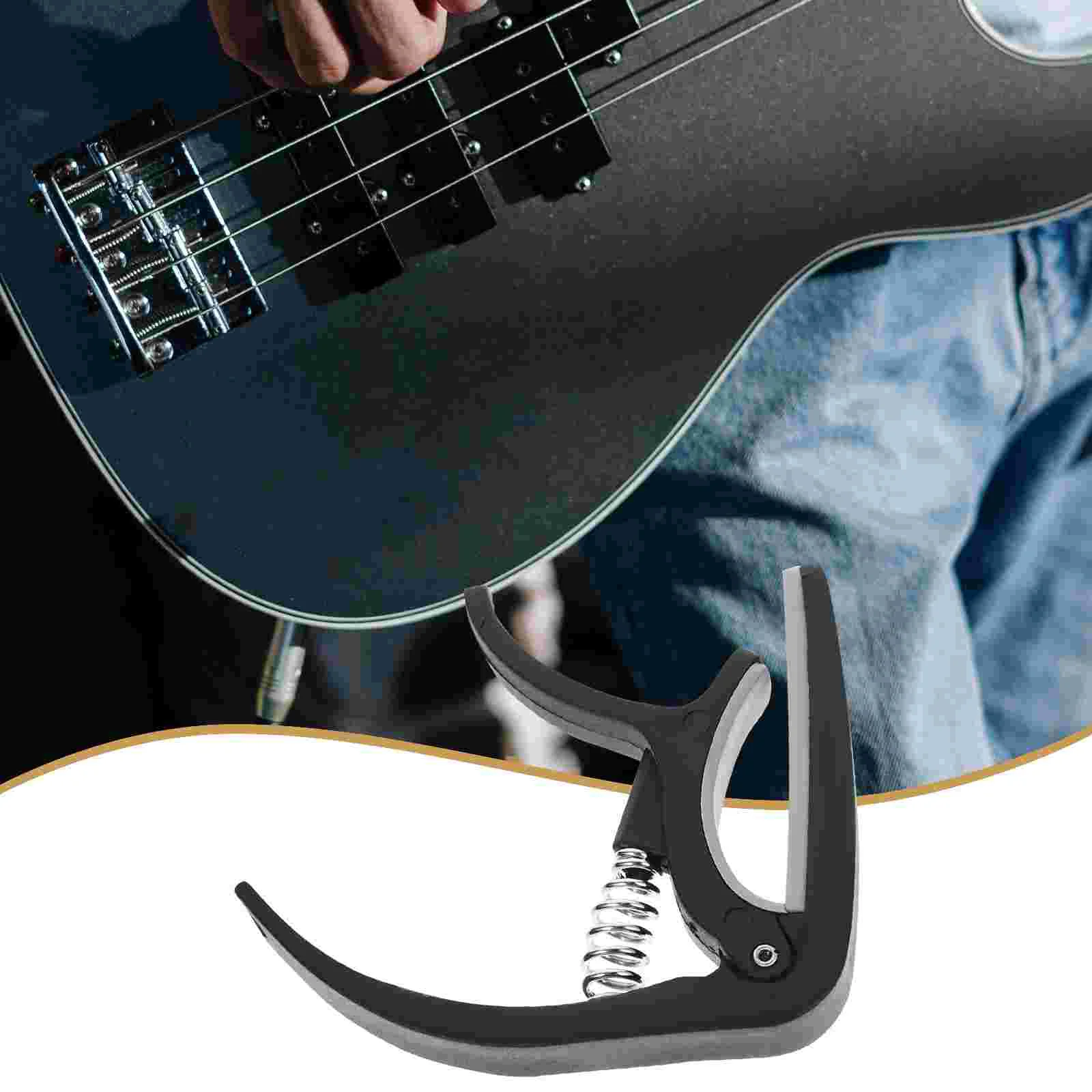 Folk Guitar Capo Acoustic Accessories for Men Part Tuner Ukulele Plastic Man Guitars