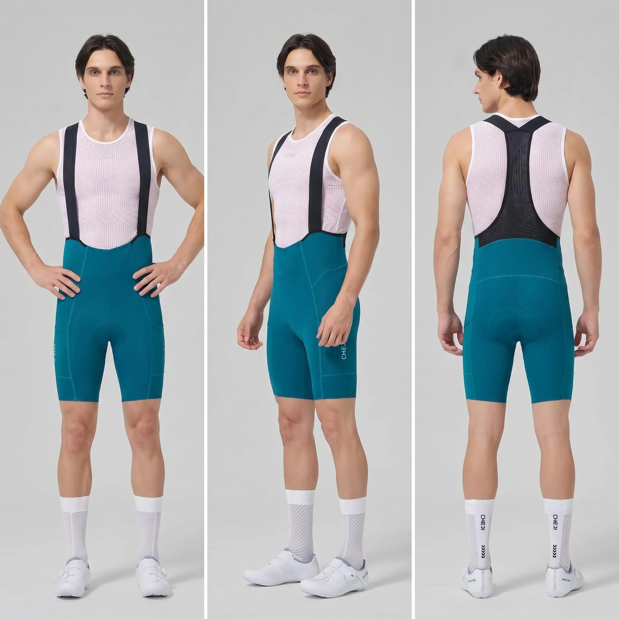 Cheji Men's Cycling Bib Shorts