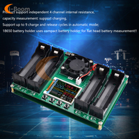 4 Channel 18650 Battery Internal Resistance Tester Capacity  Test Automatic Charging And Discharging Module LED Digital Display