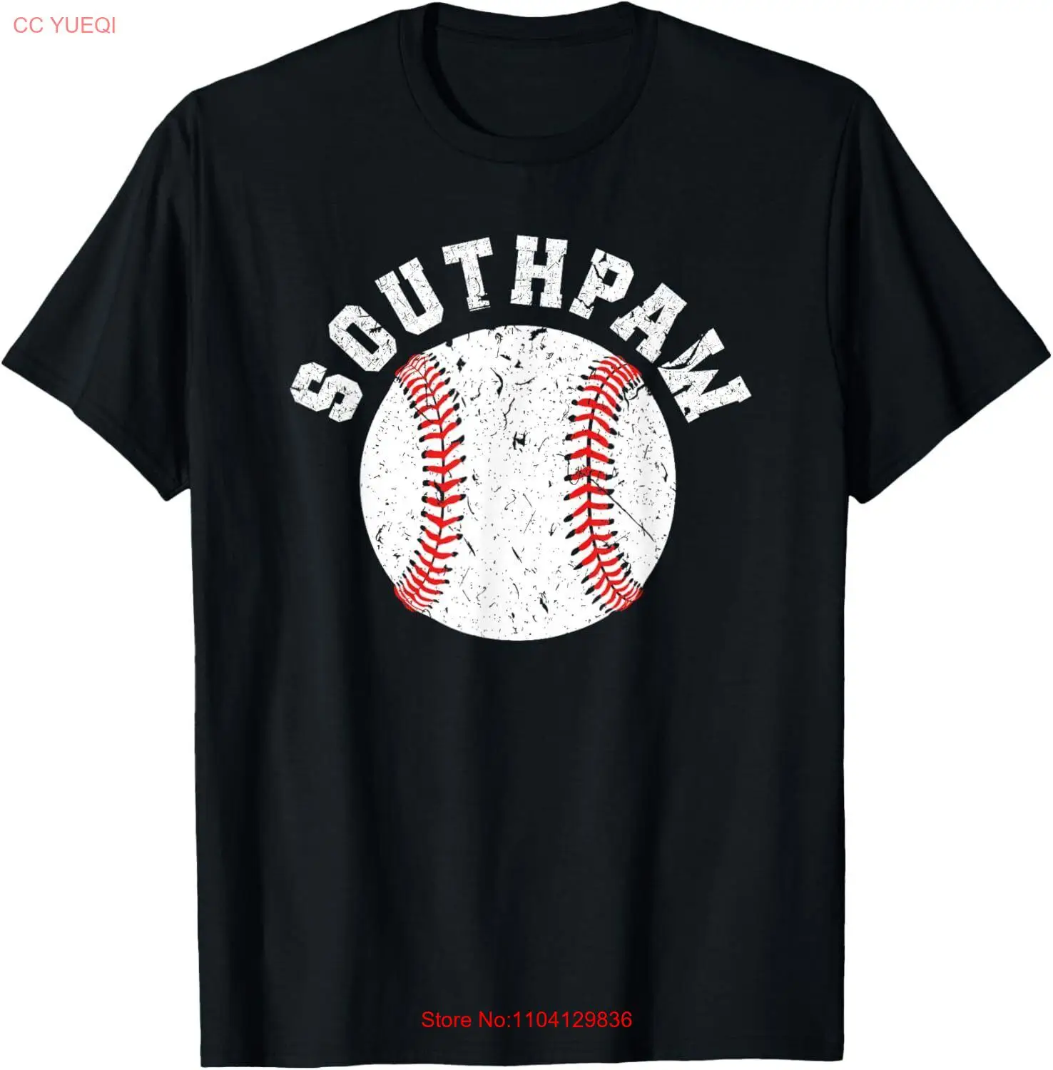 Southpaw Lefty Baseball เสื้อยืดเหยือกมือซ้ายมีฮู้ด