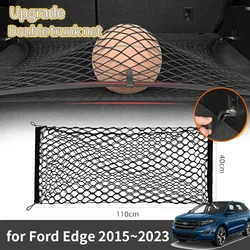 For Ford Edge 2015 2016 2017 2018 2019 2020 2021 2022 2023 Accessories Boot Trunk Net Elastic Upgraded Double Storage Organizer