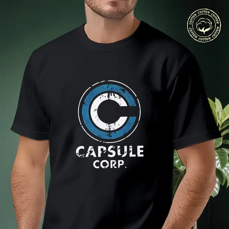 

Funny Printing Capsule Corp Motorcycle T Shirt Cotton Fashion Men And Women Aesthetic High Quality Unisex Top Tees