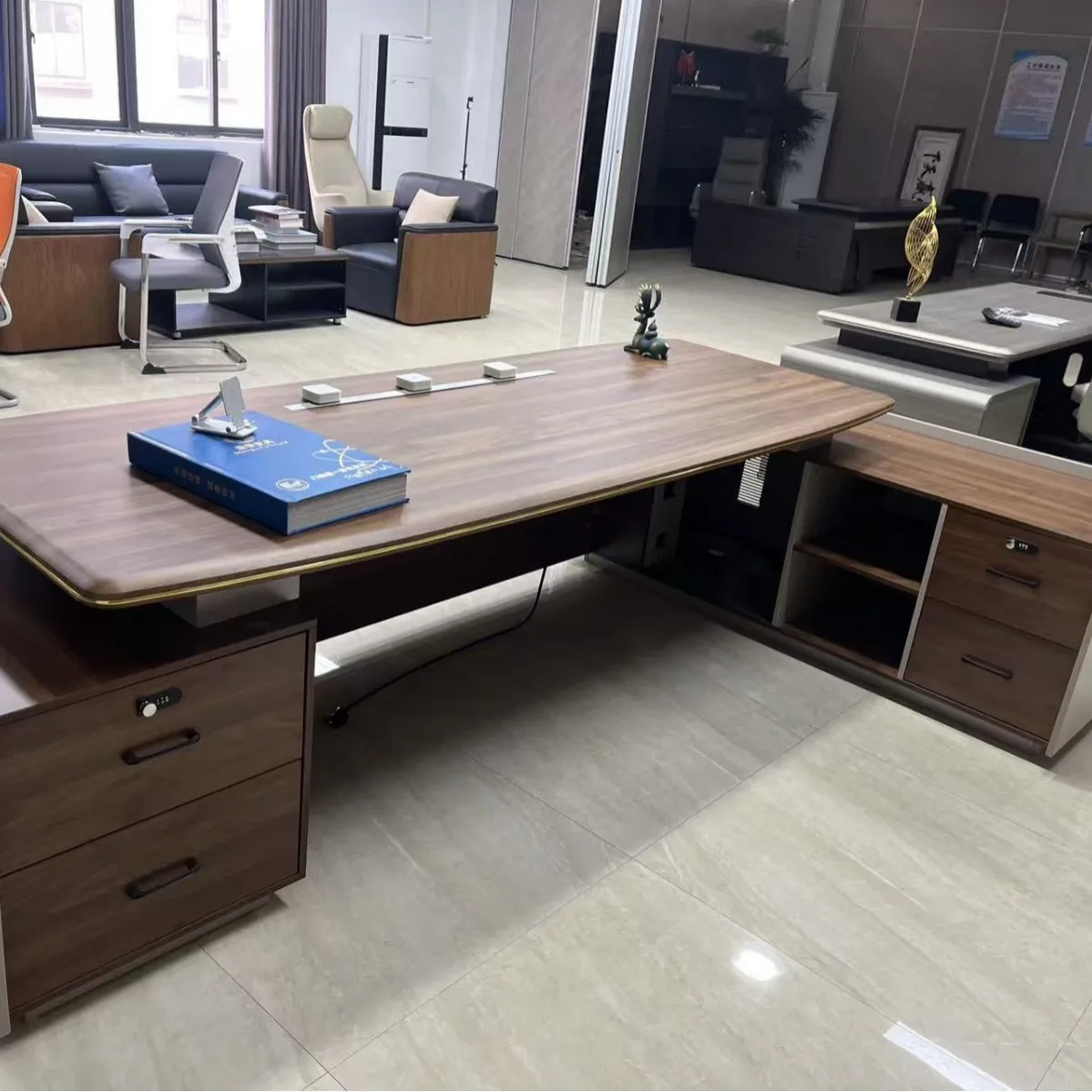 Boss Desk Boss Desk And Chair Combination Simple Modern Office President General Manager Bench