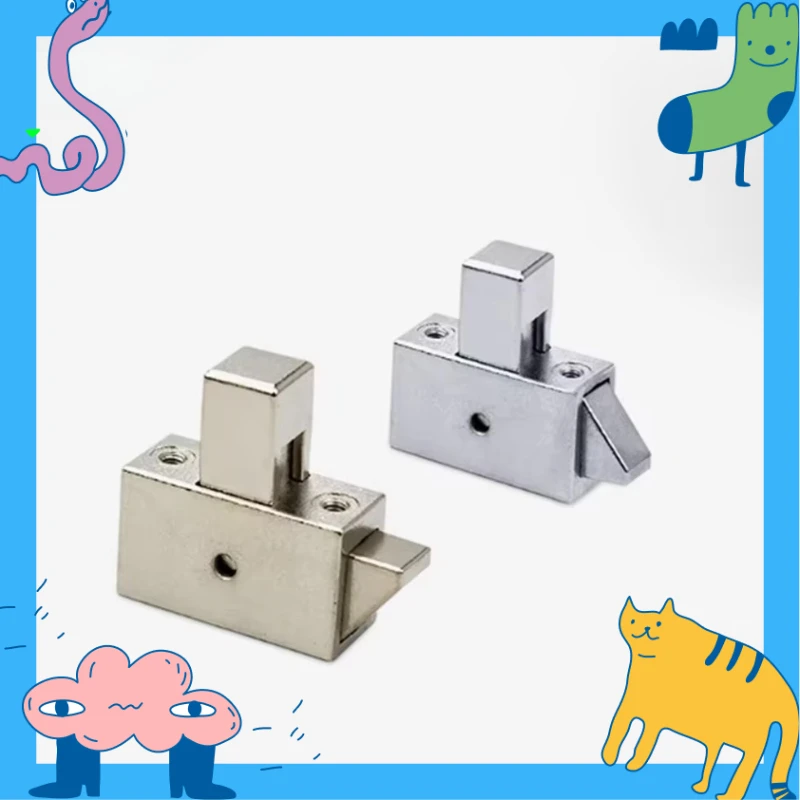 1pc DK637 Pressing type Pin Zinc Alloy Lock Cabinet Lock Iron Buckle Open Box Buckle Push pull Box Automatic Pin