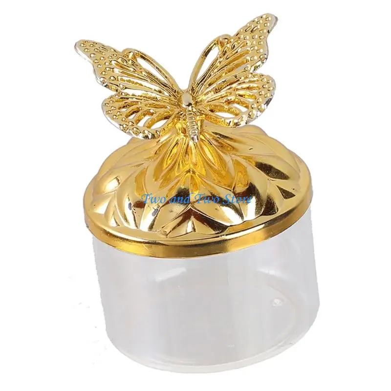 HX6F Decorative Butterfly Accent Plastic Serving Dish For Event Candy Storage Container