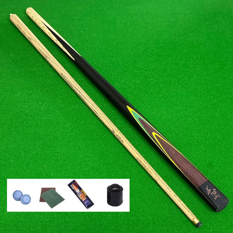 1/2 Split Billiard Cue, American Snooker Black 8 Pool Stick with 10mm Tip for Indoor Game