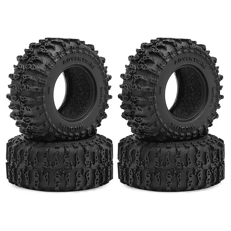 إطارات التضاريس الطينية الناعمة مقاس 1.3 بوصة لـ TRX4M SCX24 AX24 FCX24، أجزاء ترقية الزاحف RC عالية الجر، إطار مستنقع 64 × 26 مم #1