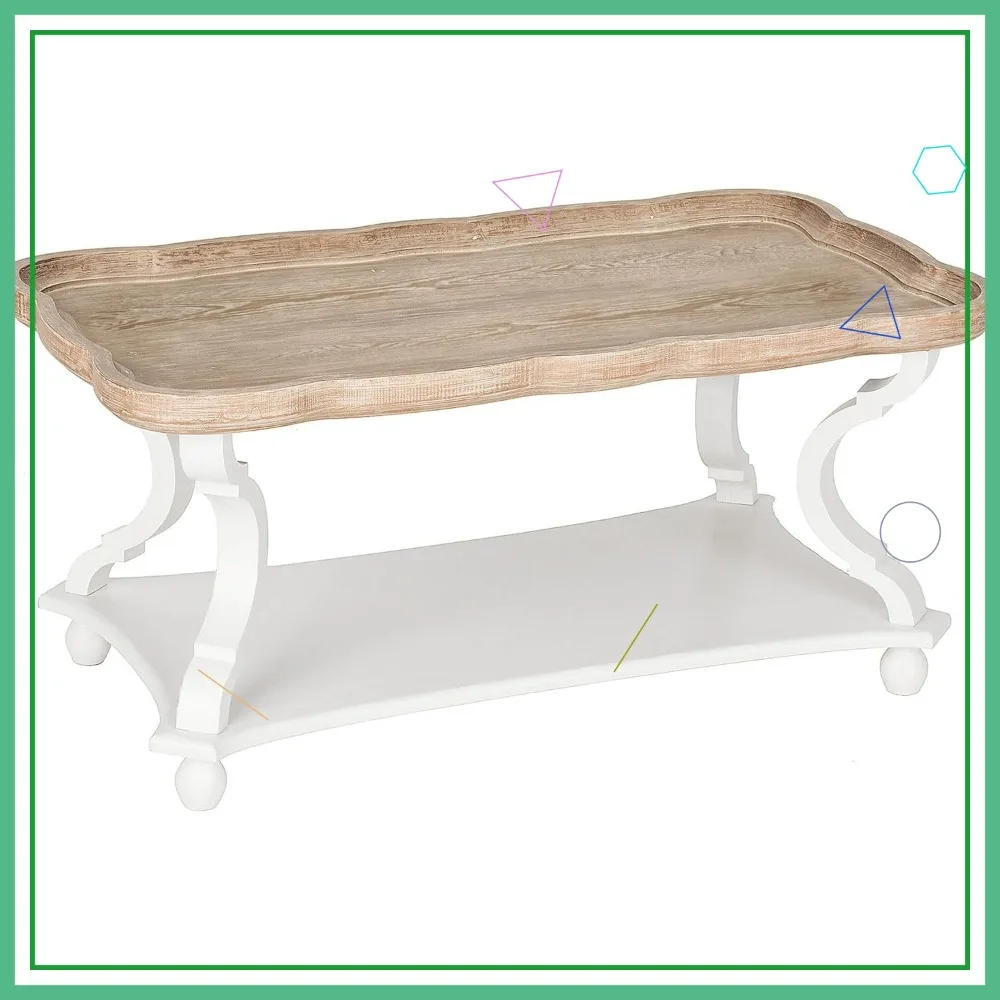 

Деревенский журнальный столик в стиле фермерского дома с подносом-столешницей, ручная отделка, для гостиной, для небольших помещений