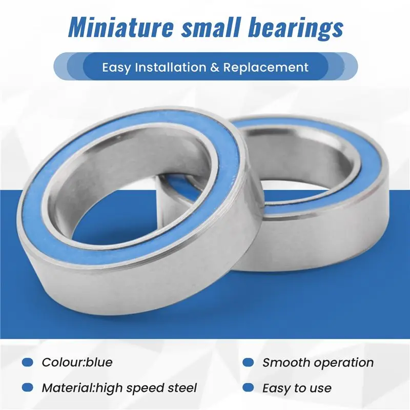 ABHX-20PCS 6700-2RS High Quality 6700 2RS 10X15x4mm Miniature Seal Deep Groove Ball Bearing