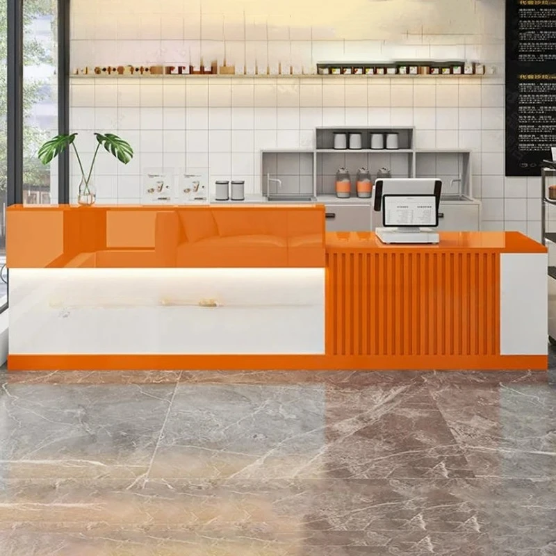Display Reception Desk Modern Luxury Office Lectern Infodesk Reception Desk Stand Rack Comptoir Caisse Commercial Furniture