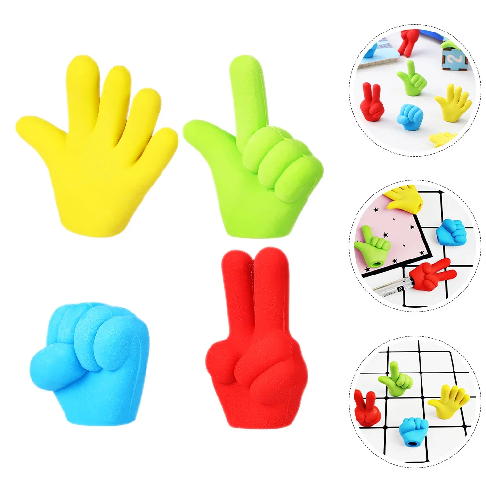 

36Pcs Novelty Finger Style Pencil Erasers Rubber Eraser Caps Cute School Accessories for Children Back to School Stationery Set