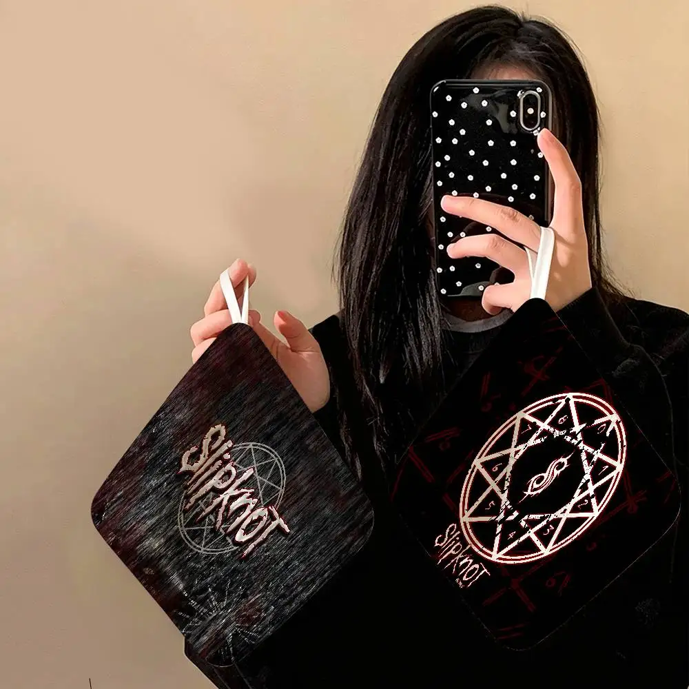 Band S-slipknot-S Polyester Cotton Hand Wiping Towel with Hanging Loop, Lightweight for Home and Commercial Use