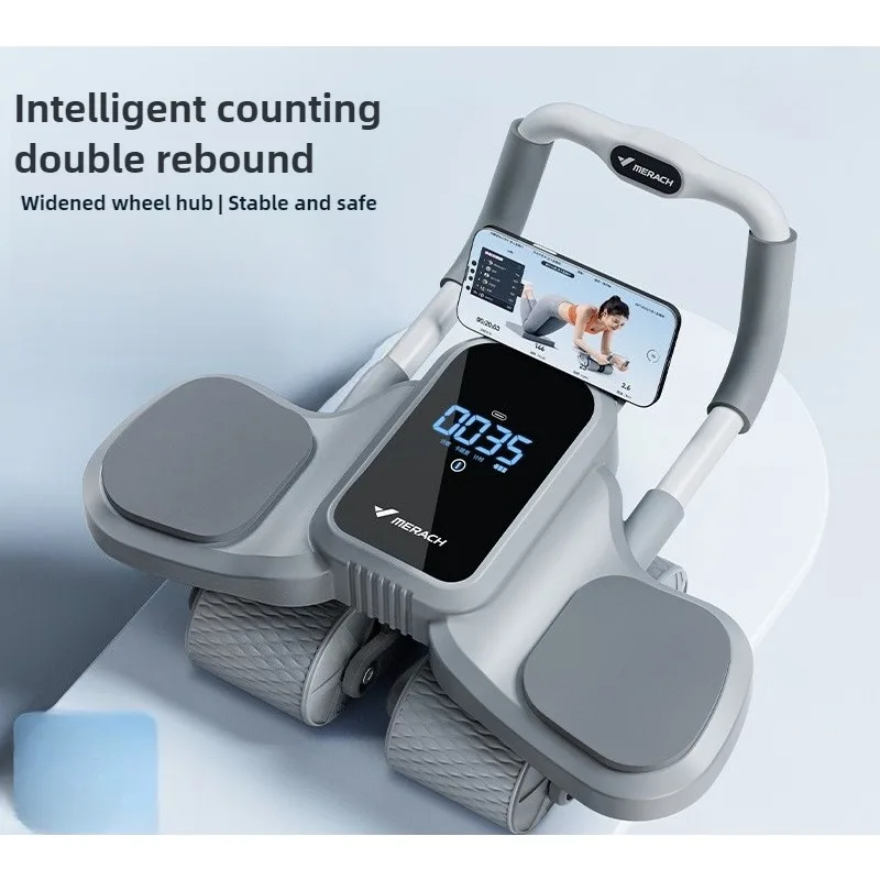Automatic Rebound Four-wheel Elbow Support Abdominal Wheel Abdominal Exercise Exercise Abdominal Device Household Fitness
