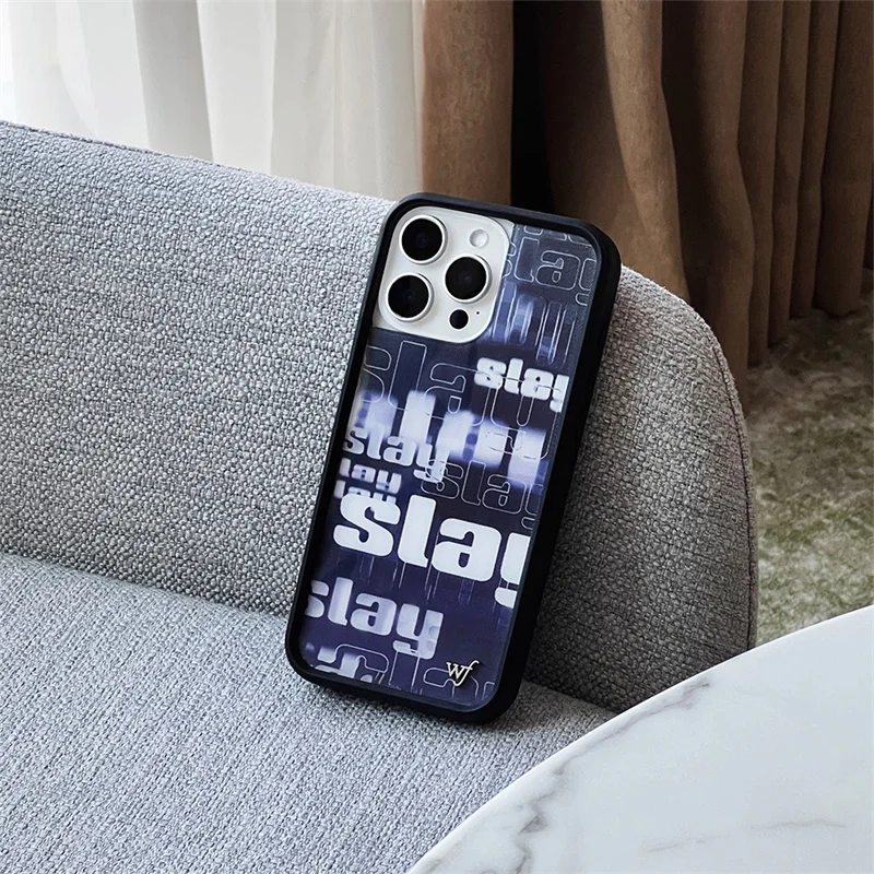 Funda de teléfono con cabeza de calavera en inglés Web 3D de flores silvestres para iPhone 17 16 15 14 13 12 Pro Max Plus, funda bonita de dibujos animados de lujo STAR WF